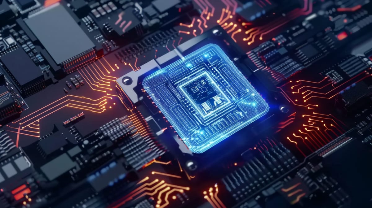 Secure element chip ai image